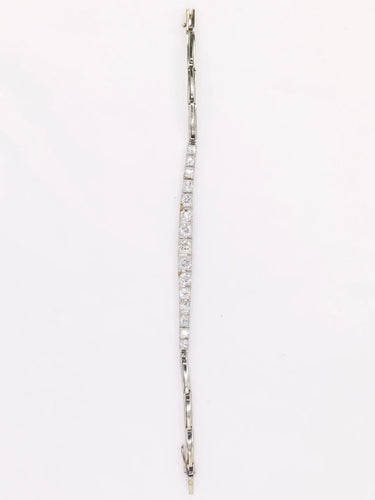 Bracelet vintage chute de diamants 2,5 ct