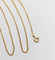 Collier Chaine vintage or jaune maille gourmette 46 cm 58 Facettes A06086