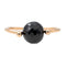 Bague 54 Bague Or rose Onyx 58 Facettes 2883065CN