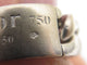 Bague 50 bague CHRISTIAN DIOR gourmette 50 or blanc 58 Facettes 259405