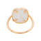 Bague 55 Ginette NY Bague White MOP antique ring Or rose Nacre 58 Facettes 3089102CN