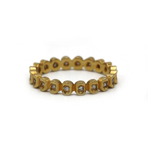 Bague 51 Bague en or jaune et diamants 58 Facettes 250241R