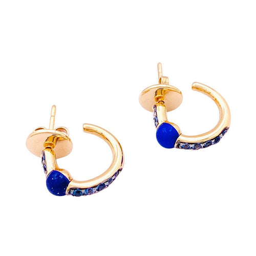 Boucles d'oreilles Boucles d'oreilles Pomellato, "M'ama non M'ama", or rose, pierres de couleurs. 58 Facettes 34054