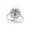 Bague Bague en or blanc avec saphir et diamants 0,70 58 Facettes