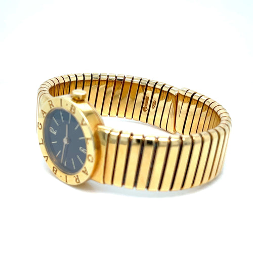 Montre Montre Bulgari Tubogas en or jaune 18 carats 58 Facettes