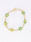 Collier Bracelet chaine or jaune perles de Murano 58 Facettes 1CA0000004/1