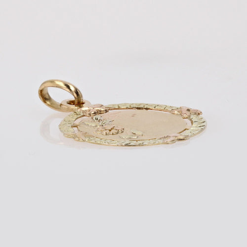 Pendentif Pendentif ancien ors rose et vert 58 Facettes 24-145A