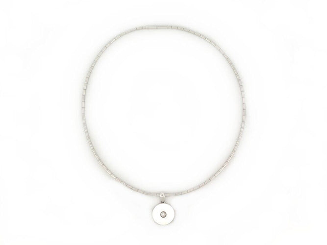 Collier CARTIER - Collier Amulette Vintage Or Blanc 58 Facettes 266162