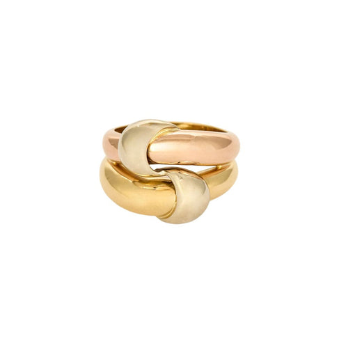 Bague 55,5 Bague trois ors entrelacés. 58 Facettes ARL0761