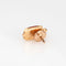 Boucles d'oreilles Épingle à cravate Cartier Tortue en calcédoine, or rose 18 carats, certificat d'authenticité signé 58 Facettes G13692
