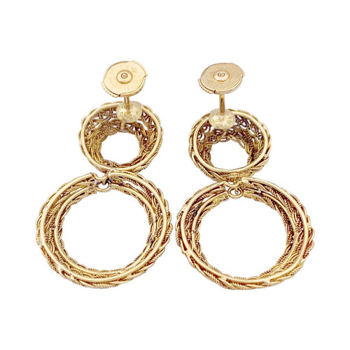 Boucles d'oreilles Boucles d'oreilles or jaune. 58 Facettes 33677