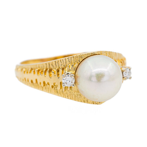 Bague 50 Bague Perle Or jaune Perle 58 Facettes 3132900RV