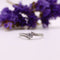 Bague Solitaire diamants et or blanc serti couteau et pavage sur le corps 58 Facettes