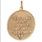 Pendentif Breloque « Qu'hier Que Demain » des années 70 en or 14 carats et diamants, gage d'amour attribué à Merrin 58 Facettes