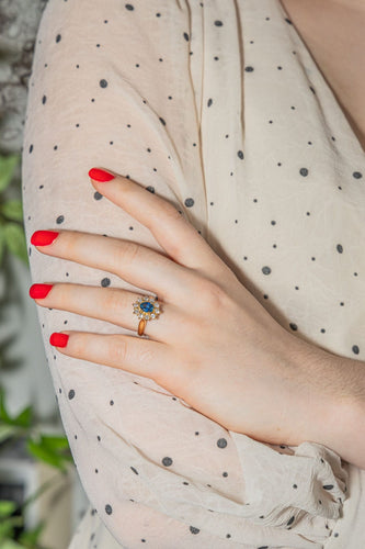 Bague 54 Bague Pompadour Or jaune Saphir 58 Facettes 3029098CN