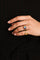 Bague en or jaune et pierres fines