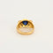 Bague 51,5 Bague or jaune, saphir et diamants 58 Facettes ROM1090