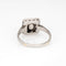 Bague 53.5 Bague vintage carrée en or blanc avec diamants taille mixte 58 Facettes G13688