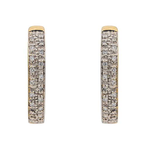 Boucles d'oreilles Boucles d'oreilles Créoles Or jaune Diamant 58 Facettes 2711789CN