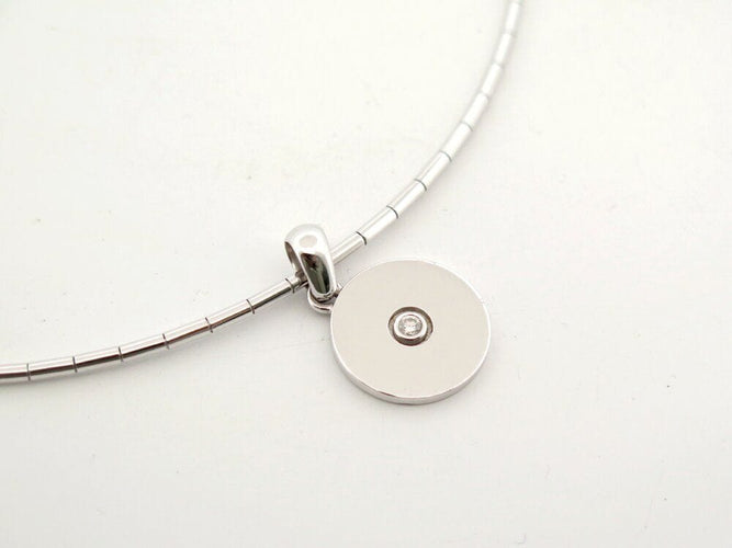 Collier CARTIER - Collier Amulette Vintage Or Blanc 58 Facettes 266162