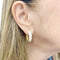 Boucles d'oreilles Créoles Messika "Divine Enigma" or rose, diamants. 58 Facettes 33773