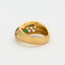 Bague 53 Bague or jaune diamants et émeraudes 58 Facettes 240404