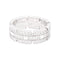 Bague 48 Bague Cartier or blanc, diamants "Tank Française". 58 Facettes 33679