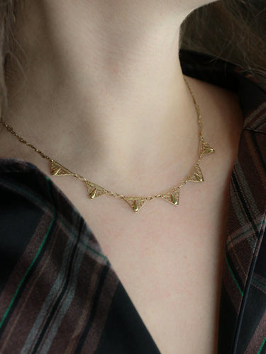 Collier Collier draperie Art Nouveau or jaune filigrane 58 Facettes 1102.7