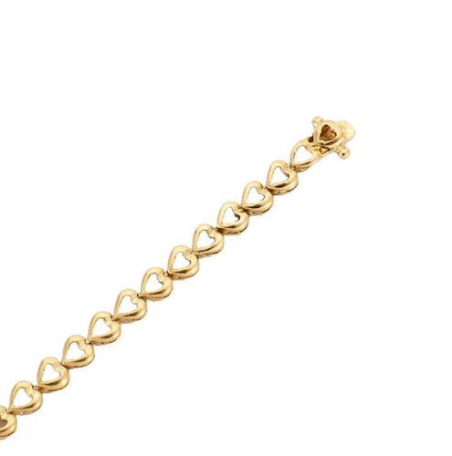 Bracelet Bracelet cœur or jaune et diamant 58 Facettes BO/230132