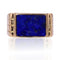 Bague 50 Chevalière or et lapis lazuli 58 Facettes 20-573-48