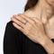 Bague 51 Bague en platine à demi-diamants du milieu du siècle, taille 6,5, bijou de mariée raffiné 58 Facettes G13583