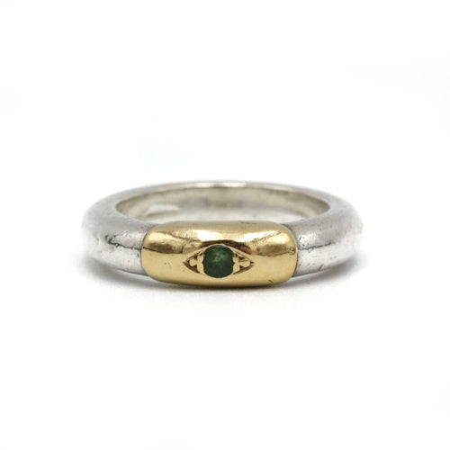 Bague 54 Bague Argent & Or jaune - LALAOUNIS 58 Facettes 220196R