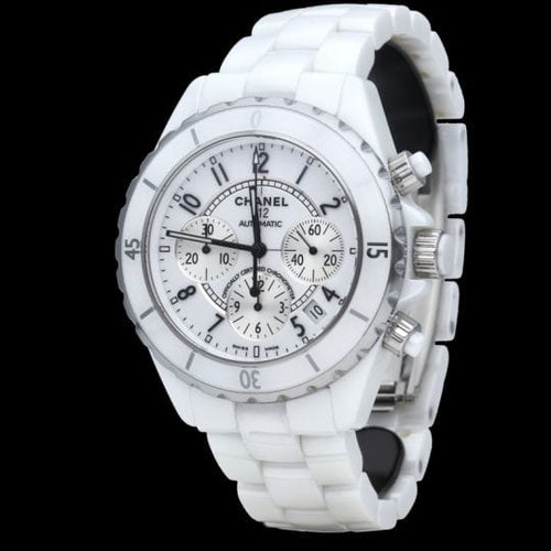 Montre Chanel Montre J-12 Chronographe Automatique Céramique 58 Facettes MT42482