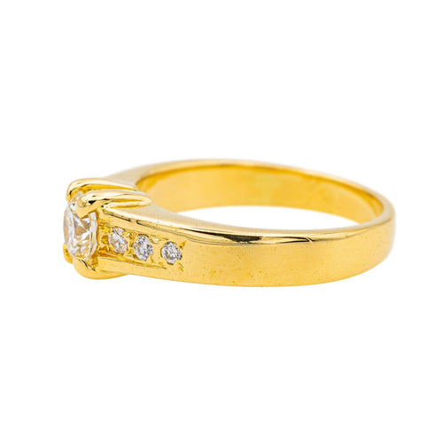 Bague 54 Bague Solitaire Or jaune Diamant 58 Facettes 3704300CN