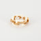 Bague 50 MELLERIO - Graphic - Bague or rose, céramique et diamants 58 Facettes J1PG463-9D50