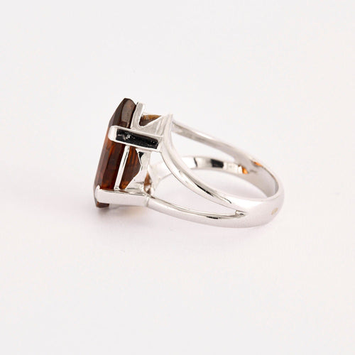 Bague Bague Poire or blanc grenat 58 Facettes LP1104/14