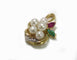 Pendentif Pendentif ancien perles émeraude rubis 58 Facettes