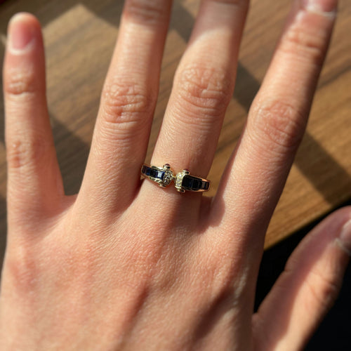 Bague 53 Bague - Or, Saphirs, Diamants & Rubis 58 Facettes 250042R
