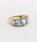 Bague 56 Bague jarretière vintage or jaune 18k topazes et diamants (circa 1980) 58 Facettes A05994