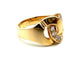 Bague 55 DINH VAN. Collection "Menottes", bague or rose et diamants (moyen modèle) 58 Facettes