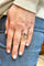 Bague 53 Bague Toi et Moi en or blanc 18 carats diamant et saphir 58 Facettes