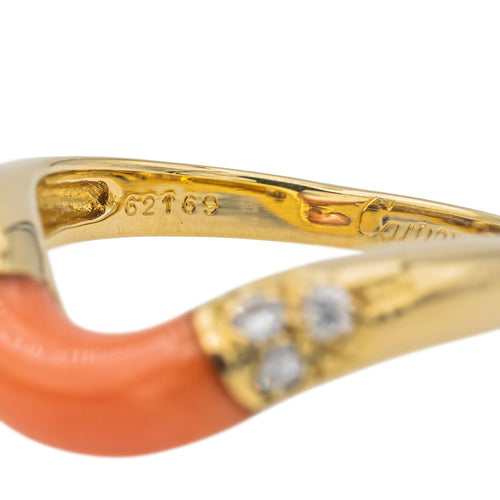 Bague 52 Cartier Bague  Or jaune Corail, Diamant 58 Facettes 3662246RV
