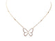 Collier collier MESSIKA papillon pm 04145-0068 or rose 18 carats et diamants 0,58 ct 58 Facettes 268899