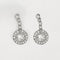 Boucles d'oreilles Boucles d’oreilles Art Déco platine et diamants 1.2 ct 58 Facettes 240 546