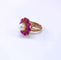 Bague 52 Bague or rose perle et rubis 58 Facettes Bag.perl.Ru.DV42
