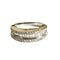 Bague 48.5 Bague de style contemporain du XXe siècle en or 18 carats avec diamants de 0,48 carat 58 Facettes Q329B