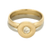 Bague 49,5 Bague en or deux tons et diamants 58 Facettes REU1218