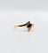 Bague 54 Bague vintage or jaune, saphir navette et diamants 58 Facettes A05234
