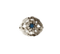 Bague ancienne or blanc saphir et diamants anciens