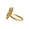 Bague 52 Bague design Art Déco en or et platine avec diamants 58 Facettes Q32B